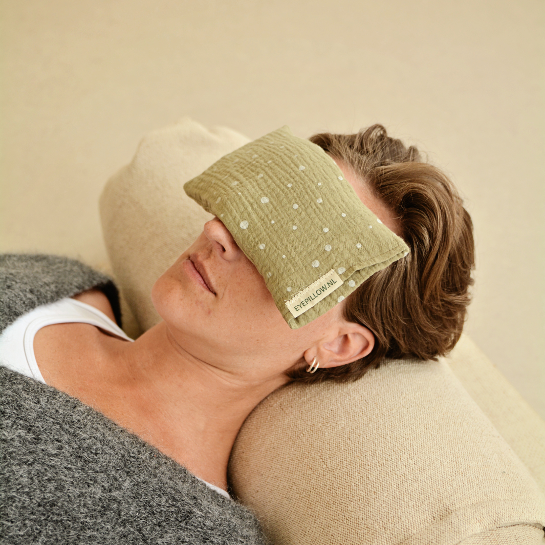 EYEPILLOW - GREEN DOT - LIMITED EDITION